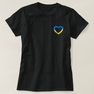Ondersteuning Oekraïne T-shirt Oekraïense vlag har