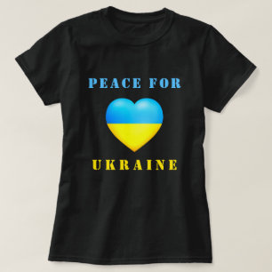 Ondersteuning Oekraïne T-shirt Oekraïense vlag har