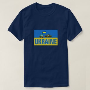 ONDERSTEUNING OEKRAÏNE TREKKER TOWING RUSSISCHE T T-SHIRT
