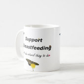 Ondersteuning ontwerp natuur borstvoeding koffiemok (Voorkant links)
