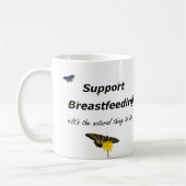 Ondersteuning ontwerp natuur borstvoeding koffiemok (Links)
