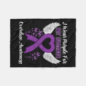 Ondersteuning Overdosis Awareness Maand Kostuum Br Fleece Deken (Voorkant (Horizontaal))