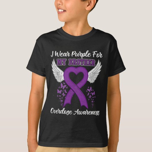 Ondersteuning Overdosis Awareness Maand Kostuum Br T-shirt (Voorkant)