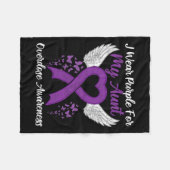 Ondersteuning Overdosis Awareness Maand Kostuum Ta Fleece Deken (Voorkant (Horizontaal))
