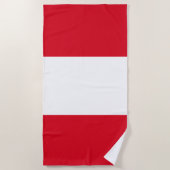 Ondersteuning Peru National Flag Team Strandlaken (Voorkant)