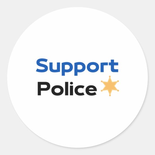 Ondersteuning Politie Sticker 1 (Voorkant)