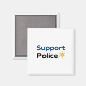Ondersteuning Politie Sticker 1 Magneet (Voorkant / Achterkant)