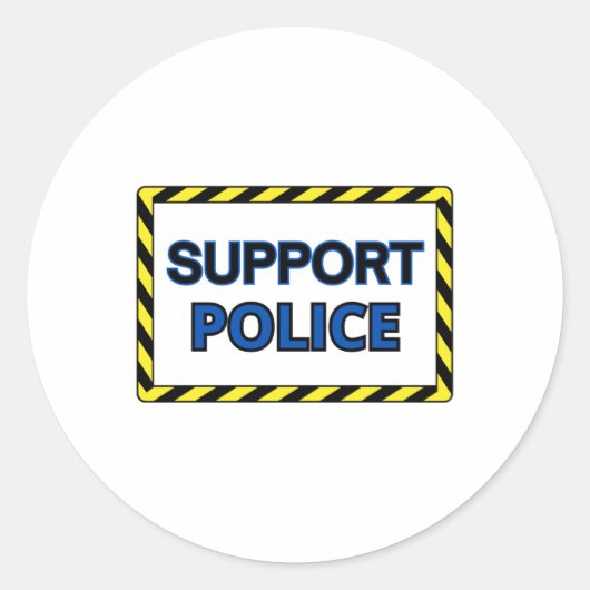 Ondersteuning Politie Sticker 2 (Voorkant)