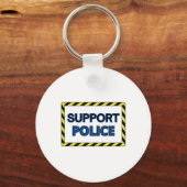 Ondersteuning Politie Sticker 2 Sleutelhanger (Voorkant)