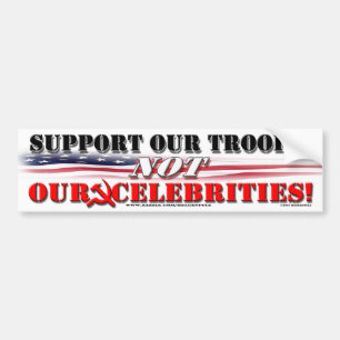 ONDERSTEUNING PROEPEN NIET-CELEBRITEITEN BUMPERSTICKER