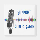 Ondersteuning publieke radio magneet (Voorkant)