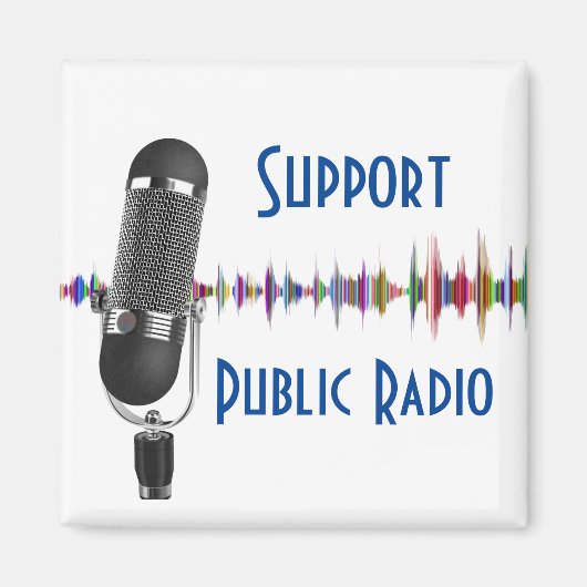 Ondersteuning publieke radio magneet (Voorkant)