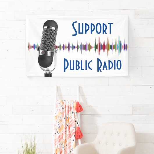 Ondersteuning publieke radio spandoek (Insitu)