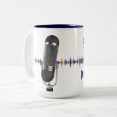 Ondersteuning publieke radio tweekleurige koffiemok (Voorkant links)