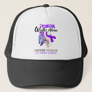 Ondersteuning Rett Syndrome Awareness Ribbon Gifte Trucker Pet