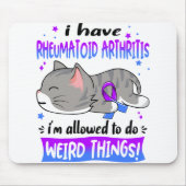 Ondersteuning reumatoïde artritis Bewustheid Muismat (Voorkant)