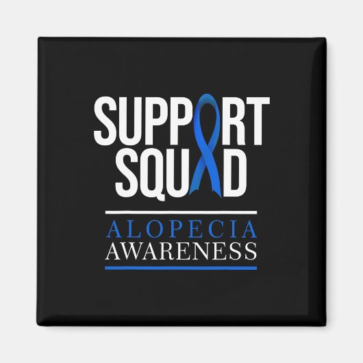 Ondersteuning Squad Alopecia Awareness Haarverlies Magneet (Voorkant)