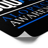 Ondersteuning Squad Alopecia Awareness Haarverlies Poster (Hoek)