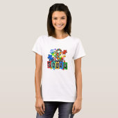 Ondersteuning Squad Autisme Awareness Ribbon T-shi T-shirt (Voorkant volledig)