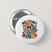 Ondersteuning Squad Autisme Bewustzijn Glimlach Ge Ronde Button 5,7 Cm (Voorkant /achterkant)