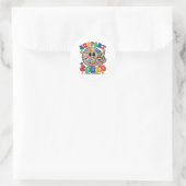 Ondersteuning Squad Autisme Bewustzijn Glimlach Ge Ronde Sticker (Tas)