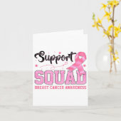 Ondersteuning Squad Borstkanker Bewustzijn Coquett Kaart (Gele Bloem)