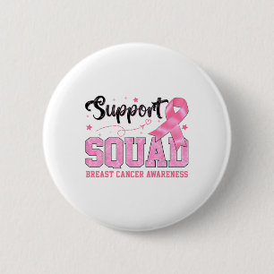 Ondersteuning Squad Borstkanker Bewustzijn Coquett Ronde Button 5,7 Cm