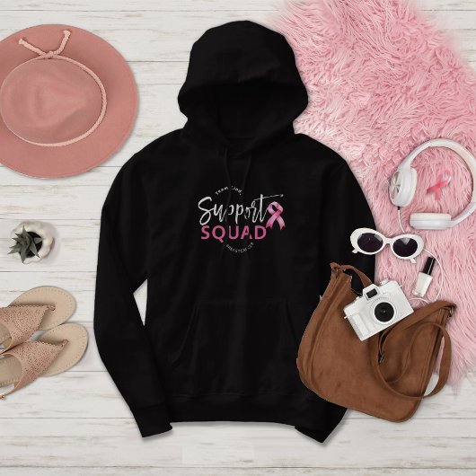 Ondersteuning Squad Borstkanker Roze Lint Hoodie
