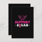 Ondersteuning squad borstkankerbewustzijn kaart (Voorkant / Achterkant)