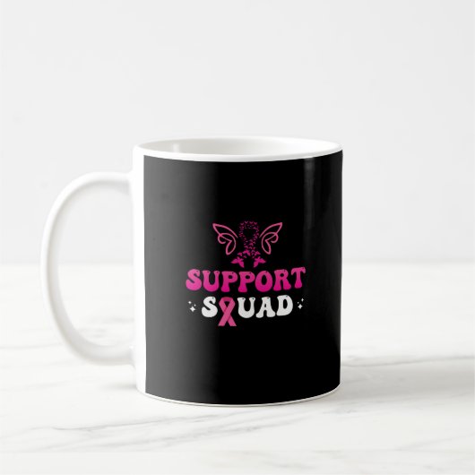 Ondersteuning squad borstkankerbewustzijn koffiemok (Links)