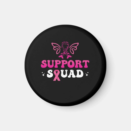 Ondersteuning squad borstkankerbewustzijn magneet (Voorkant)