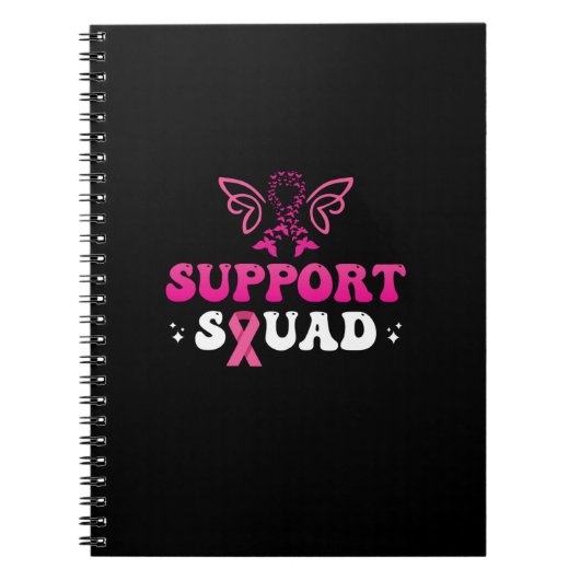 Ondersteuning squad borstkankerbewustzijn notitieboek (Voorkant)