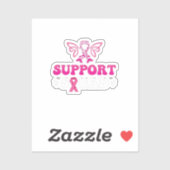 Ondersteuning squad borstkankerbewustzijn sticker (Vel)