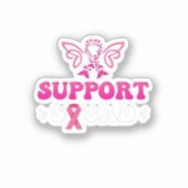 Ondersteuning squad borstkankerbewustzijn sticker (Voorkant)