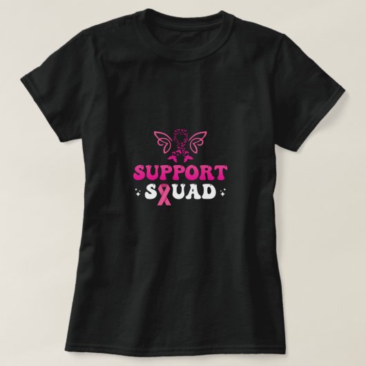 Ondersteuning squad borstkankerbewustzijn t-shirt (Design voorkant)