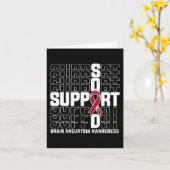 Ondersteuning Squad Brain Aneurysm Awareness 1 Kaart (Gele Bloem)