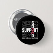 Ondersteuning Squad Brain Aneurysm Awareness 1 Ronde Button 5,7 Cm (Voorkant /achterkant)