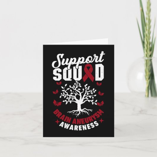 Ondersteuning Squad Brain Aneurysm Awareness Suppo Kaart (Voorkant)