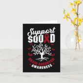 Ondersteuning Squad Brain Aneurysm Awareness Suppo Kaart (Gele Bloem)