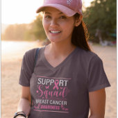 Ondersteuning Squad- Breast Cancer Awareness Desig T-shirt