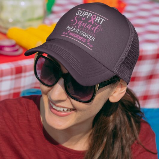 Ondersteuning Squad- Breast Cancer Awareness Desig Trucker Pet