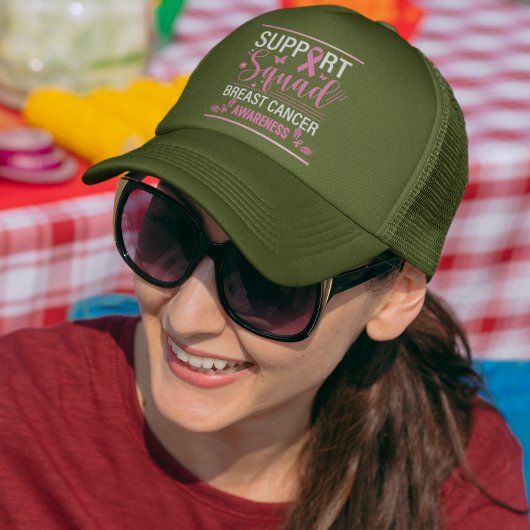 Ondersteuning Squad- Breast Cancer Awareness Desig Trucker Pet