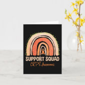 Ondersteuning Squad CRPS Awareness Rainbow Oranje  Kaart (Gele Bloem)