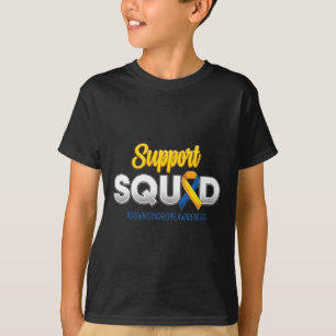 Ondersteuning Squad Down Syndroom Bewustzijn T21 H T-shirt