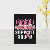 Ondersteuning Squad Family Gnomen Borstkanker Awar Kaart (Gele Bloem)