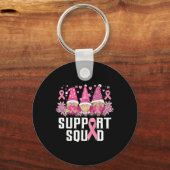 Ondersteuning Squad Family Gnomen Borstkanker Awar Sleutelhanger (Voorkant)