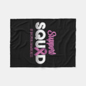Ondersteuning Squad Fibromyalgia Awareness Warrior Fleece Deken (Voorkant (Horizontaal))