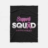 Ondersteuning Squad Fibromyalgia Awareness Warrior Fleece Deken (Voorkant)
