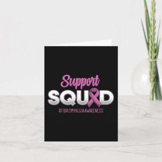 Ondersteuning Squad Fibromyalgia Awareness Warrior Kaart (Voorkant)