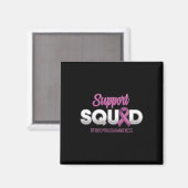 Ondersteuning Squad Fibromyalgia Awareness Warrior Magneet (Voorkant / Achterkant)